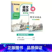 [语文同步练字帖]7年级上(描红) [正版]初中生字帖练字七年级八年级上册练字帖每日一练古诗文中学生楷书钢笔练字本硬笔书