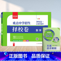 数学 小学升初中 [正版]春雨实验班小升初真卷2023重点中学招生择校卷语文数学英语六年级下册衔接全国通用冲刺名校试卷测