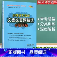 小学语文考试文言文真题精选 [正版]小学语文考试文言文真题精选专练详解三四 五六 年级小升初总复习基础知识强化练习簿走进
