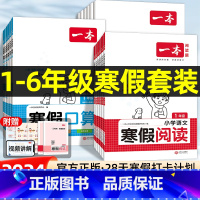 寒假练字帖 小学三年级 [正版]2024新版寒假阅读口算练字帖寒假衔接套装语文数学寒假作业口算计算训练小学一年级二年级三