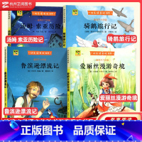 汤姆索亚历险记 [正版]快乐读书吧汤姆.索亚历险记爱丽丝漫游奇境 鲁滨逊漂流记骑鹅旅行记全套4册六年级下册必读的课外书原