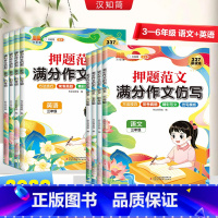 语文+英语(2本) 小学四年级 [正版]2023押题范文满分作文仿写语文英语三四五六年级每日一练同步作文素材年级训练小学