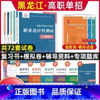 语数英[复习书+模拟卷]+综合素质职业适应性[辅导资料+题库] 高中通用 [正版]兴图黑龙江2024版高职单招综合素质职