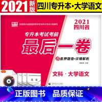 [正版]天一库课2021年新版四川专升本后一卷文科大学语文考前模拟预测押题模拟试卷四川省统招在校专升本考试押密卷必刷题库