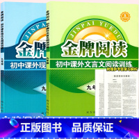 现代文+文言文阅读 九年级/初中三年级 [正版]金牌阅读初中语文现代文和文言文阅读理解专项训练初中课外文言文九年级现代文