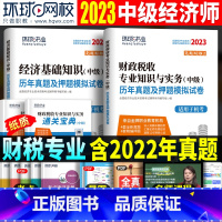 [正版]财政税收环球网校2023年中级经济师财税历年真题押题试卷 财政税收专业知识与实务+中级经济基础知识题库 经济师考