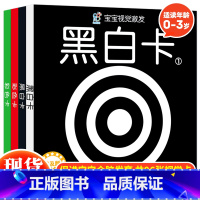 宝宝视觉激发(普及版)全4册 [正版]宝宝视觉激发黑白彩色卡全4册普及版黑白卡片婴儿早教卡片视觉激发启蒙早教识别0-3周