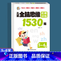 [5-6岁]全脑思维拓展训练1530题 [正版]儿童全脑逻辑思维拓展训练1530题幼儿园小中大班2-3-4-5-6-7岁