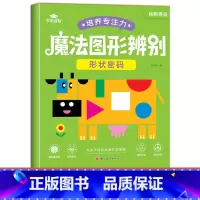 [单本]魔法图形辨别-形状密码 [正版]魔法图形辨别练孩子专注力注意力训练培养书籍儿童耐心游戏提高观察能力思维训练学前益