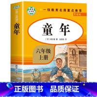 [六年级上]童年 [正版]全套4册 六年级下册的课外书鲁滨逊漂流记汤姆索亚历险记骑鹅旅行记鲁滨逊漂游记快乐读书吧六下原著