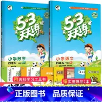 53天天练四年级下语数2本(北师版) 小学四年级 [正版]2023秋新版小学53天天练四4年级上册下册同步训练语文数学英