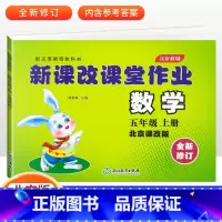 五年级上册数学 小学五年级 [正版]2022版 新课改课堂作业语文数学英语五5年级上册下册人教版RJ北京版大白兔练习册作