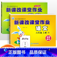 六年级上册语数2本 小学六年级 [正版]2022版 新课改课堂作业语文数学英语六6年级上册下册人教版RJ北京版大白兔练习