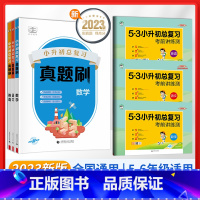 (6本)语文+数学+英语[真题刷+总复习] 小学升初中 [正版]2023版 53小升初总复习试卷语文数学英语全套人教版小