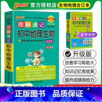 地理生物[合订本] 初中通用 [正版]生地会考复习资料 2024新图解速记初中地理生物合订本知识点口袋书速查速记中考总复