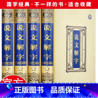 [正版]绸面精装 说文解字原版许慎4册 语言文字图解说文解字部首通论说文解字详解部首咬文嚼字文字汉字研究工具书