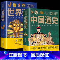 图解中国通史+世界通史[2册] [正版] 一读就入迷的神秘古国一读就入迷的中国史 全套2册 读就上瘾的中国史趣说中国史一