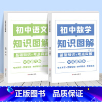 [全2册]语文+数学 初中通用 [正版]2023新初中知识图解大全语文数学英语物理化学套装基础知识点归纳总结全套思维导图