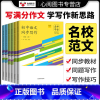 语文同步写作[上下册2本] 国一下 [正版]名师学堂2023秋新版初中生语文同步作文阅读七八九789年级上下写作理解训练