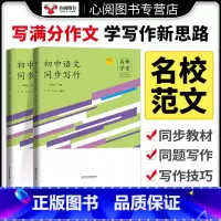 同步写作+古诗文阶梯助学[2本] 八年级下 [正版]名师学堂新版初中生语文同步作文写作阅读八年级上下册古诗文阶梯助学每日
