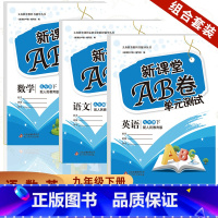九年级下册语+数+英人教版 九年级下 [正版]2023新版 AB卷九年级下册语文数学英语试卷 人教版 九年级下册语