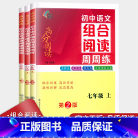 [语文组合阅读]周周练 九年级 [正版] 初中语文组合阅读周周练七年级八年级上册九年级高分阅读第2版初中古诗文文言文现代