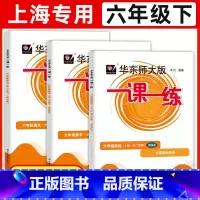 6年级下 语文(增强版)[3册] 六年级 [正版]华东师大版一课一练六年级上下册语文数学英语普通版增强版6年级上海沪教版