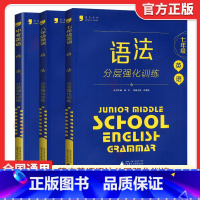 语法[7年级+8年级+中考共3册]分层强化训练 初中通用 [正版]蓝皮英语系列七八九年级中考英语语法分层强化训练初三英语