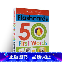 闪卡:50 First Words(第一个单词) [正版]新版英文原版 scholatic First 100 word
