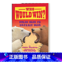 猜猜谁会赢:北极熊VS灰熊 [正版]140元10件英文原版学乐科普读物学乐猜猜谁会赢Who Would Win? 食物链