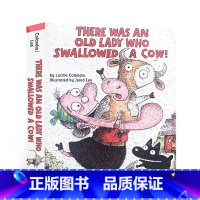 [正版]英文原版纸板书There Was an Old Lady Who Swallowed a Cow! 有一个老妇人