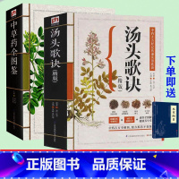 [正版]中草药全图鉴+汤头歌诀精版(2册)中医药方中草药大全中药方剂彩色图解中草药大全精编中药图谱本草纲目黄帝内经伤寒论