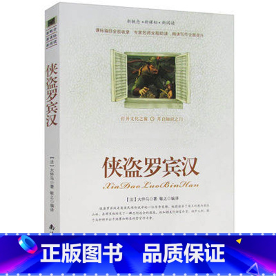 [正版]选4本44元 侠盗罗宾汉 大仲马著 小学生三四五七八六年级 9-10-12-15周岁青少年版初中生世界文学名著课