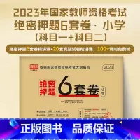 [小学·绝密押题]6套卷 [正版]2023教师证资格用书中小学幼儿园教资考试资料高中语文数学英语历年真题试卷押题6套卷密