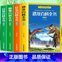 全4册 恐龙+昆虫+植物+自然百科 [正版]全4册恐龙百科全书 昆虫百科全书 植物百科全书 自然百科全书 适合儿童二三四