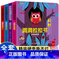 [全4册]好玩的洞洞拉拉书第一辑 [正版]我的第一本汉字推拉书全6册识字机关书幼儿认汉字300字婴儿推拉洞洞书一岁半1-