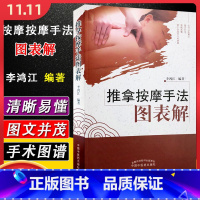 [正版] 推拿按摩手法图表解 李鸿江编著 中国中医药出版社 基础医学参考工具书籍 推拿按摩图谱