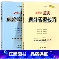 [2本套]小升初语文数学答题技巧 小学升初中 [正版]小学语文阅读理解数学计算题应用题解题作文写作小升初语文数学英语满分