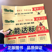 [2本套]语文+数学 五年级下 [正版]五年级下册试卷测试卷全套人教版语文数学英语全能达标训练100分小学同步训练练习册