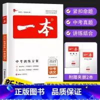 中考语文 全国通用 [正版]2023版一本中考训练方案语文中考总复习资料备战决胜中考初三九年级初中语文中考真题专题训练基