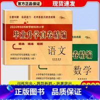 共2本 语文+数学 [正版]2023 名校毕业升学真题精编一年级二三年级四五年级六年级上册下册语文数学英语人教版测试卷全