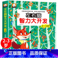 [2~3岁]左右脑开发 [正版]幼儿左右脑开发智力潜能大开发 儿童1-2-3-4-5-6岁全脑思维逻辑专注力训练宝宝启蒙