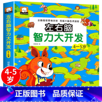 [4~5岁]左右脑开发 [正版]幼儿左右脑开发智力潜能大开发 儿童1-2-3-4-5-6岁全脑思维逻辑专注力训练宝宝启蒙