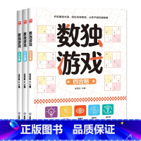 划算装[全套3册]数独游戏 [正版]儿童数独游戏 专注力训练 3-6-9岁小学生入门四六九宫格幼儿园阶梯数独训练题本大开