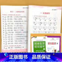 全2册-2年级上册 生字组词造句+读音选择 小学通用 [正版]小学生一二年级上下册全套同步生字组词造句阅读本语文词语句子