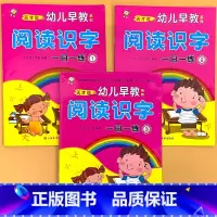 全3册- 阅读识字1-3 阅读识字幼儿早教系列 一日一练 [正版]幼儿园绘本阅读与识字幼小衔接拼音读物大字带注音版2-3