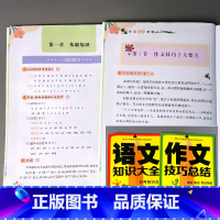 全2册-作文技巧总结+语文知识大全 小学通用 [正版]小学语文知识大全数学公式英语语法作文写作技巧小学生专项训练速记手册