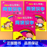 全3册- 阅读识字4-6 阅读识字幼儿早教系列 一日一练 [正版]幼儿园绘本阅读与识字幼小衔接拼音读物大字带注音版2-3