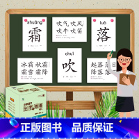 一年级下册生字与词语大卡片(教师用) 小学一年级 [正版]一年级上册下册教师教具识字大卡附赠挂图磁扣人教版音序笔画结构部