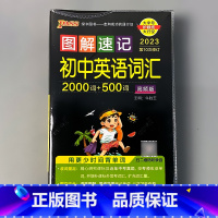 图解速记 初中英语词汇 初中通用 [正版]pass绿卡图书图解速记小本口袋书初中英语数学语文古诗文历史地理思想政治物理化